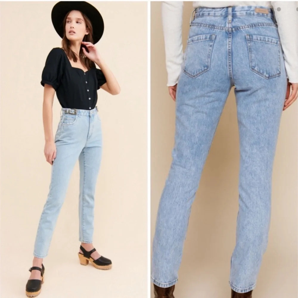 BlankNYC The Bleeker Ultra High Rise Wild West Buckle Skinny Jeans Size 28